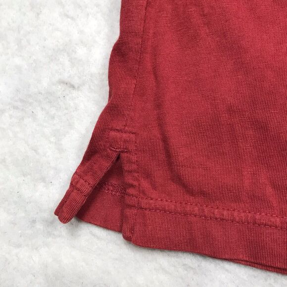 TERRITORY AHEAD Shirt Men M Red Long Sleeve Tee 100% Cotton Base Layer Outdoor - Picture 3 of 9